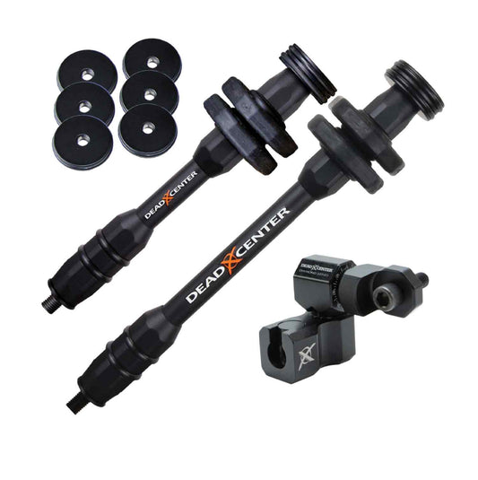 Dead Center Dead Level Hunter XS Lite Stabilizer Set (10"/8") Black