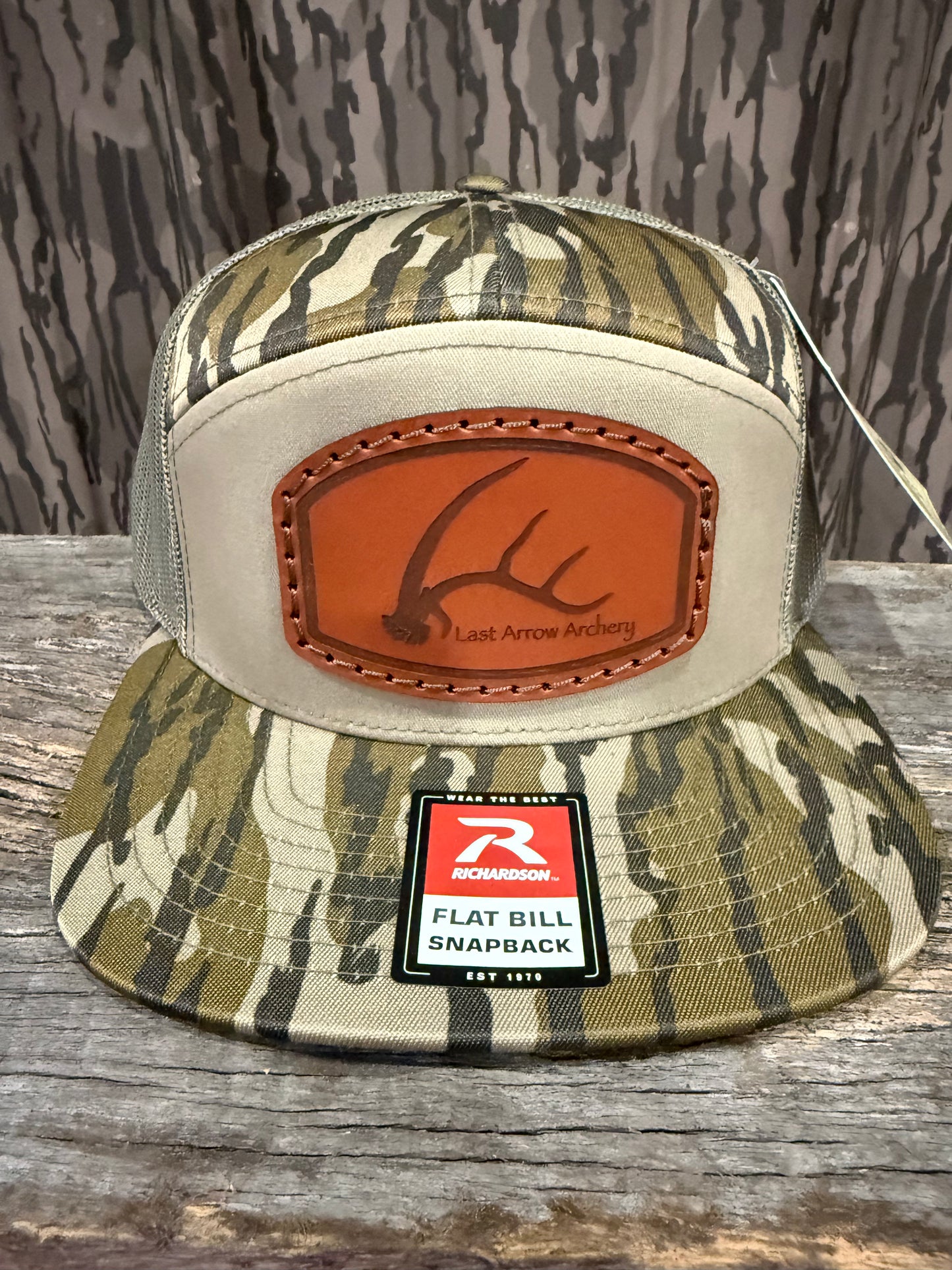 Richardson 168 Flat Bill Antler Logo Hat