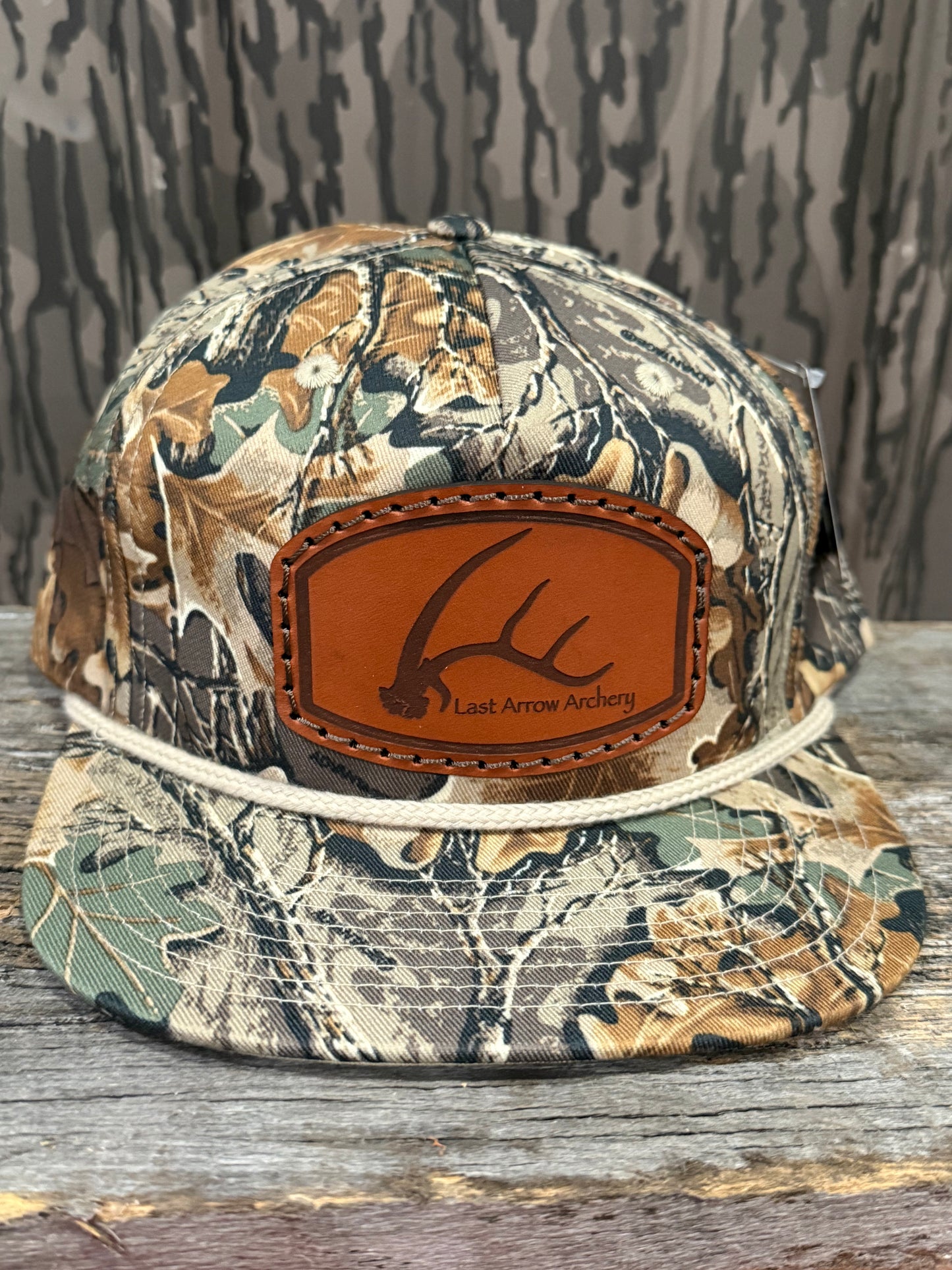 Realtree Advantage Antler Logo Leather Patch