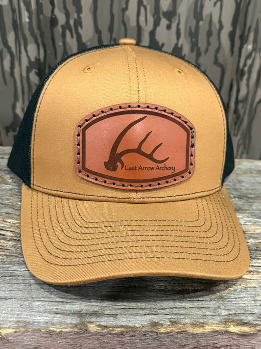 Antler Leather Patch Hat