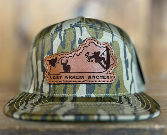 7 Panel Bottomland Leather Patch Hat