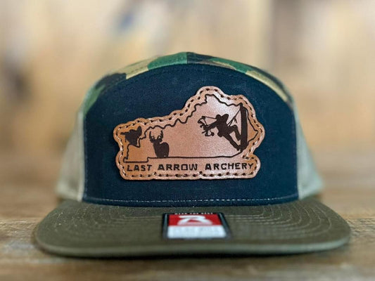 Richardson 168 7 panel Leather Patch Hat